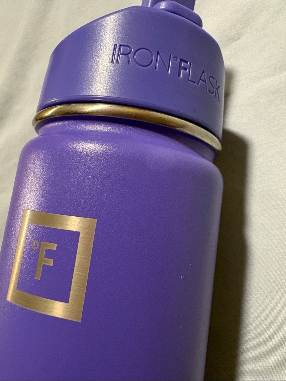 IRON•FLASK Purple Insulated Water Bottle 14oz (no straw)